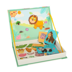 Mágneses puzzle szafari állatok 47 db