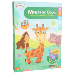 Mágneses puzzle szafari állatok 47 db
