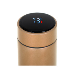 Termosbögre smart LED 500ml arany