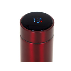 Okos LED thermoskan 500ml bordó