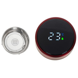 Okos LED thermoskan 500ml bordó