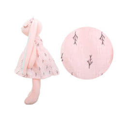 Csupasz rózsaszín nyúl maszk 35cm