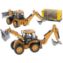 Bulldózer rakodó markoló Die-Cast fém modell H-toys 1704 1:50