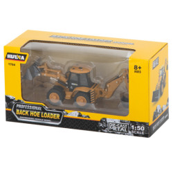 Bulldózer rakodó markoló Die-Cast fém modell H-toys 1704 1:50