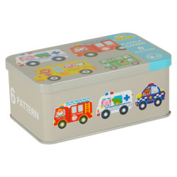 Autóbusz puzzle konzervált 30 darabos puzzle