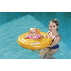 BESTWAY 32096 Felfújható ülés kerekeken narancssárga