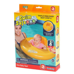 BESTWAY 32096 Felfújható ülés kerekeken narancssárga