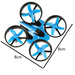 Mini dron RC JJRC H36 2.4GHz 4CH 6 tengely – kék