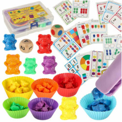 Oktatási medvék tanulj meg számolni montessori 44 db