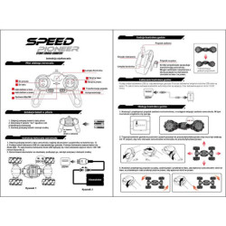 RC autó SPEED PIONEER STUNT CAR 360 – piros