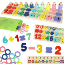 Montessori fa számsortárs 3in1 13x36cm