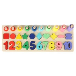 Montessori fa számsortárs 3in1 13x36cm