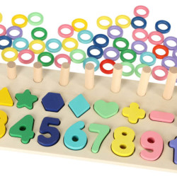 Montessori fa számsortárs 3in1 13x36cm