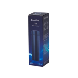 Termosztátos bögre okos LED 500ml fekete
