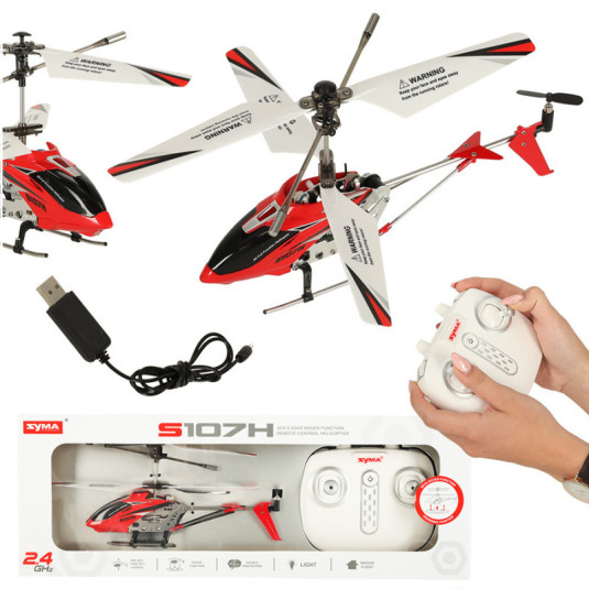 SYMA S107H RC helikopter 2,4 GHz RTF piros