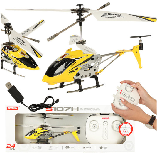 SYMA S107H RC helikopter 2,4 GHz RTF sárga