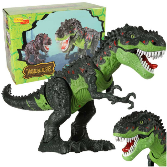 Elektronikus T-REX dinoszaurusz - zöld