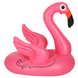 Felfújható gyerek ponton kerekeken flamingó