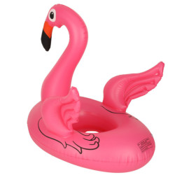 Felfújható gyerek ponton kerekeken flamingó
