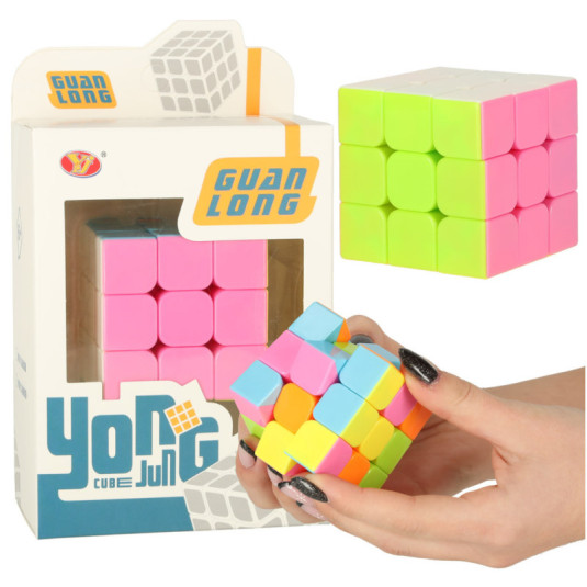 Puzzle játék Puzzle kocka 3x3 neon 5,65 cm