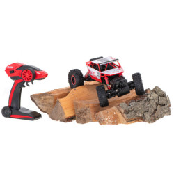 RC auto Rock Crawler 1:18 piros