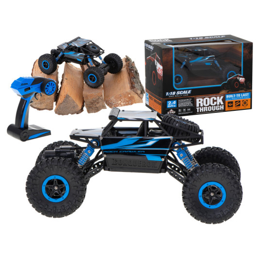 RC autó Rock Crawler 1:18 kék