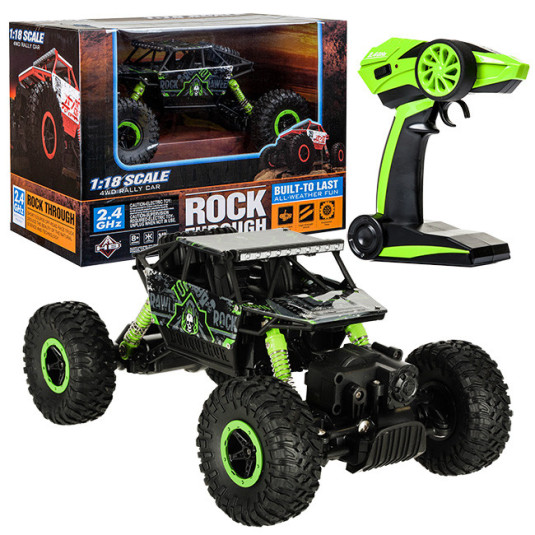 RC autó Rock Crawler 1:18 zöld