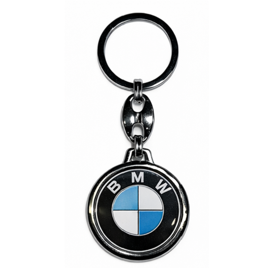 Kulcstartó öntapadó BMW kerek fekete