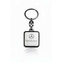 Kulcstartó gyanta Mercedes négyzetes fehér