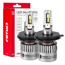 LED elővilágítás izzók K3 H4/H19 12V 6000K canbus AMIO-03682