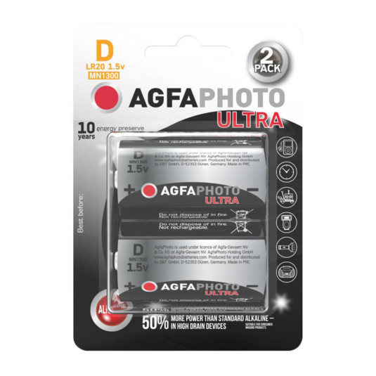 Agfa ultra lr20 2 db bliszter