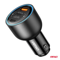 Nabíjačka do auta 2x USB C port + USB A port 12/24V 95W