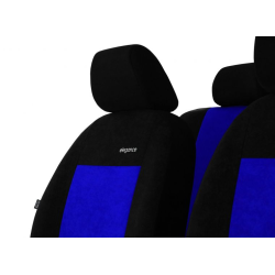 Poťahy pre Škoda FABIA IV (od 2021) Elegance (velour-velour) modrá (vyp)
