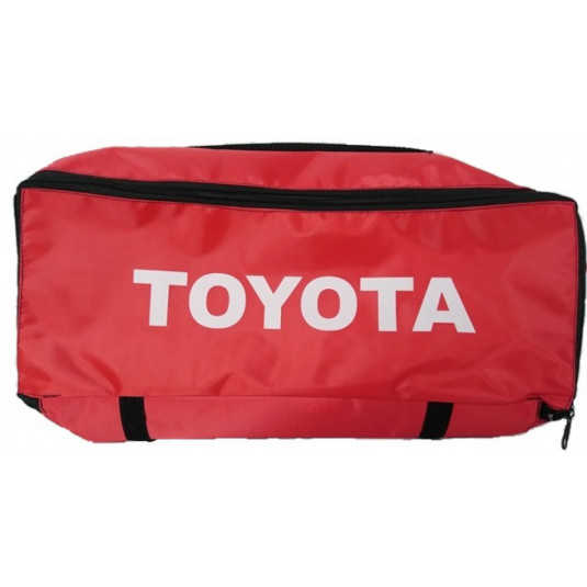 Toyota kötelező felszerelés táska piros felirat