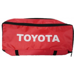 Toyota kötelező felszerelés táska piros felirat