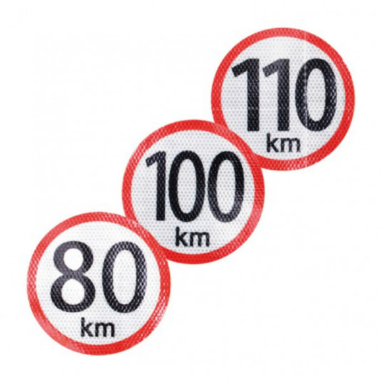 Matrica 80km-150mm reflektáló