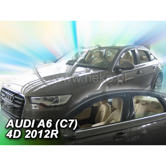 Szélvédő deflektorok AUDI A6 C7 4D (+hátsó) Sedan (2011-2018)