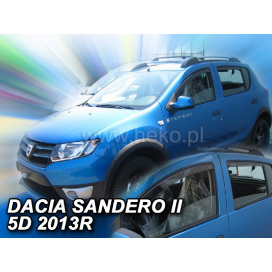 Deflektorok DACIA Sandero Stepway II 5D (+hátsó) (2012-től)