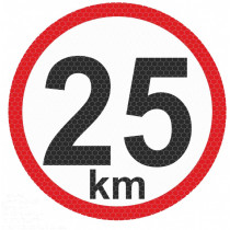 Reflexív matrica kisebb - 25km