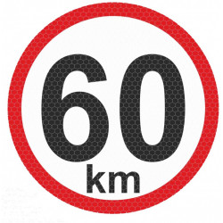 Fényvisszaverő matrica kicsi - 60km