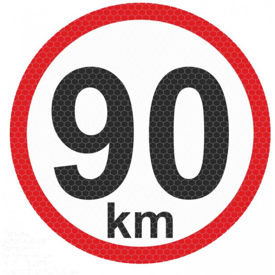 Reflexív matrica kicsi - 90km