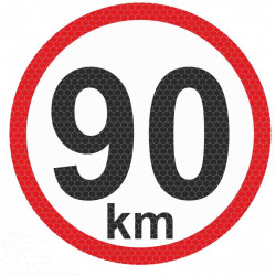 Reflexív matrica kicsi - 90km