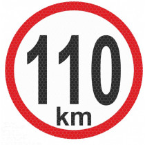 Reflexív matrica kis - 110km