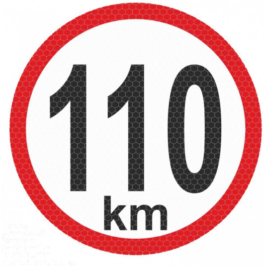 Reflexív matrica kis - 110km