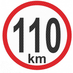 Reflexív matrica kis - 110km