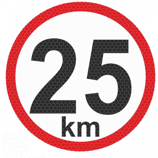 Nagy reflektív matrica - 25km
