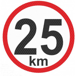 Nagy reflektív matrica - 25km