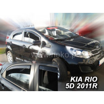 Ablakdéflektorok KIA Rio 5 ajtós (+hátsó) HB (2011-2017)