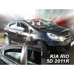 Ablakdéflektorok KIA Rio 5 ajtós (+hátsó) HB (2011-2017)