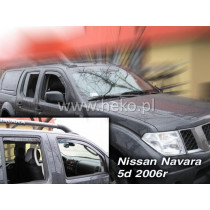 Ablakspoilerek NISSAN Navara Pick up 4D (+hátsó) (2005-2014)